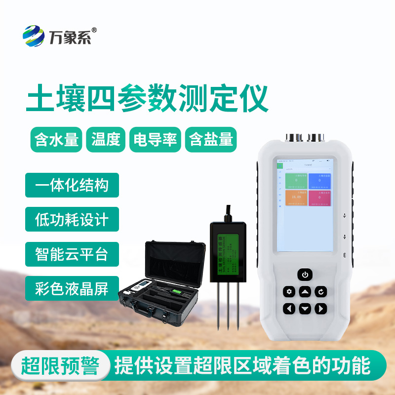 土壤水分溫度鹽分電導率測定儀，土壤情況全明了！