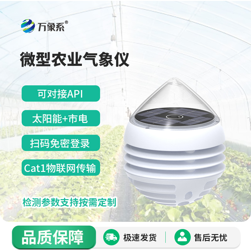 大棚小型氣象儀——溫室果蔬種植專(zhuān)用智能環(huán)境監測設備